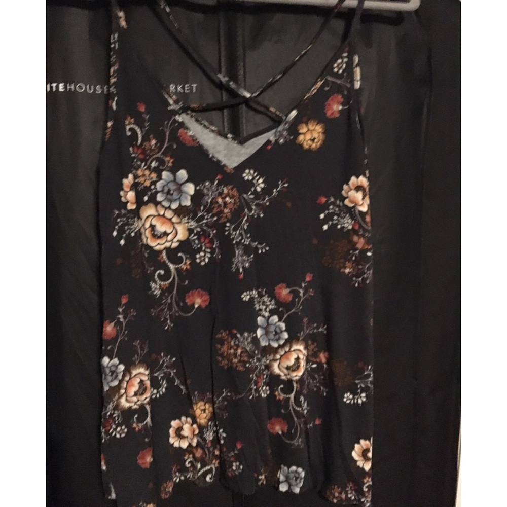 American Eagle Floral Strappy Tank